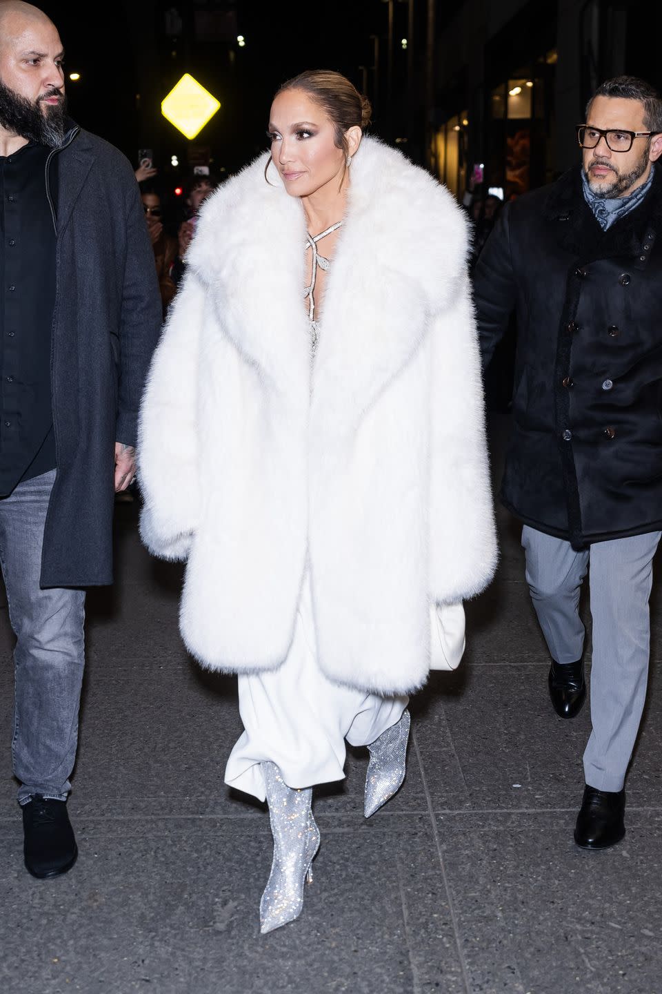 new york, new york february 04 jennifer lopez is seen in midtown on february 04, 2024 in new york city photo by gothamgc images