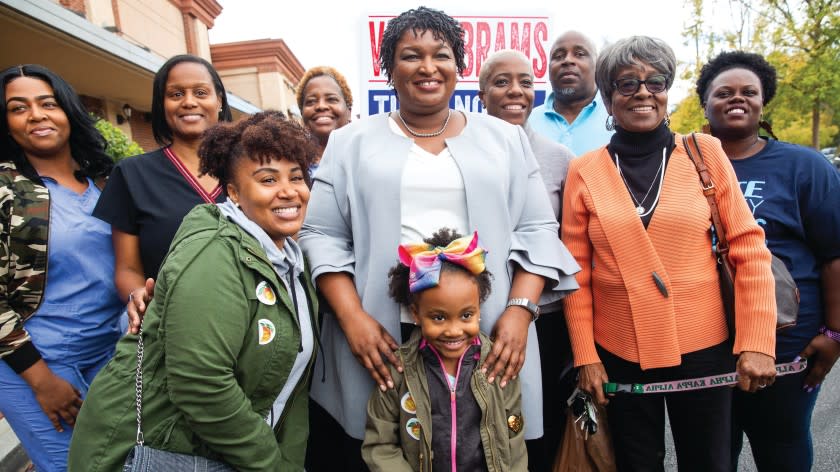 POV Care in Action -- PBS TV Series, Georgia gubernatorial candidate Stacey Abrams. Stacey Abrams in "POV Care in Action" on PBS.