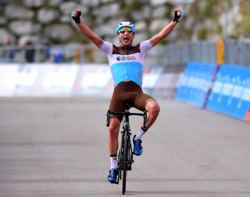 France's Nans Peters claimed a maiden victory in the Giro d'Italia 17th stage