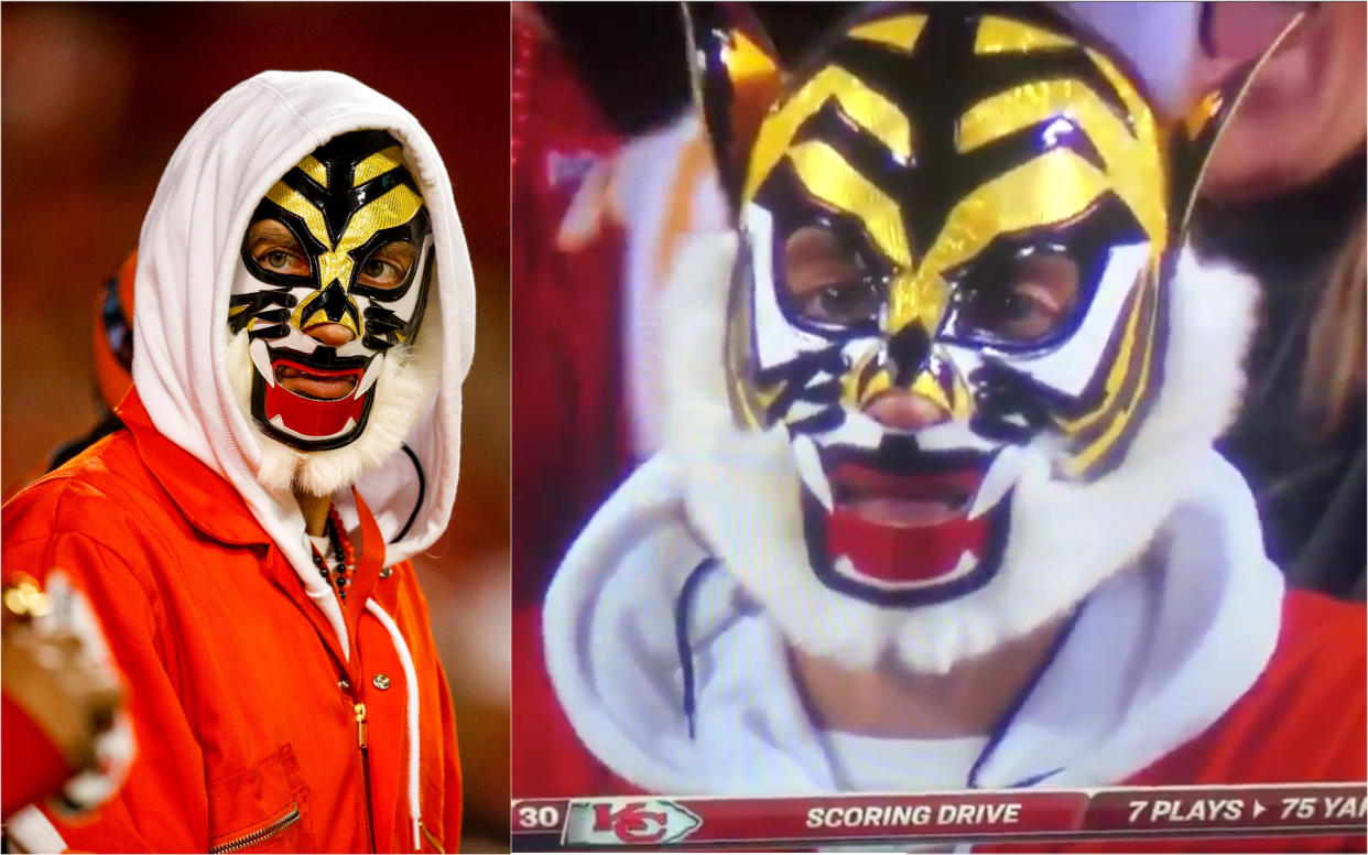 Aficionado de los Bengals en el Arrowhead Stadium de Kansas City.| Foto: Getty/Twitter