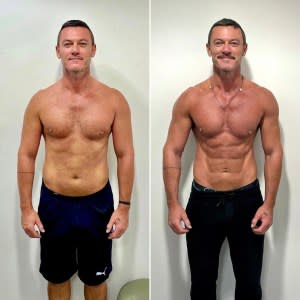 Luke Evans Shows Off Chiseled Abs After 8 Months of Gym ‘Work’: See the Before and After