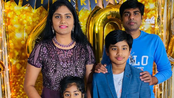 PHOTO: The Alparthi family in November 2021. (Alaparthi Family)