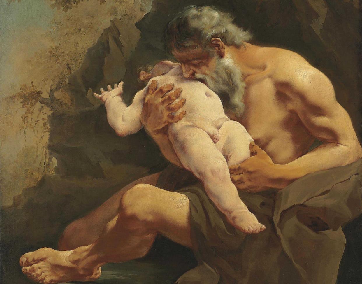 _Saturno devorando a su hijo_ (Giulia Lama, 1735).