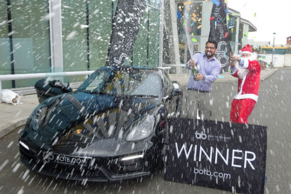 Arvinder Singh wins Porsche Cayman S