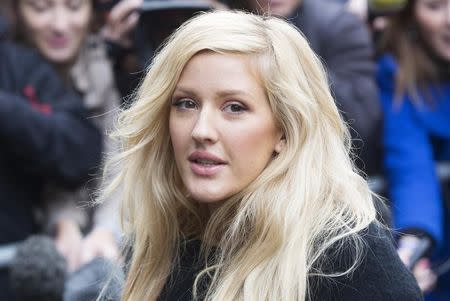 British singer Ellie Goulding arrives for the recording of the Band Aid 30 charity single in west London November 15, 2014. REUTERS/Neil Hall