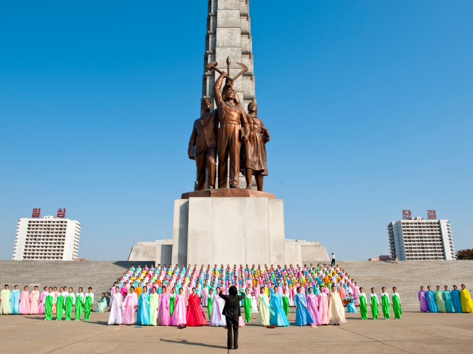 Pyongyang Dancers Rehearsal