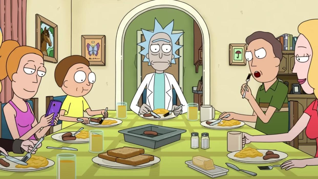  Rick and family in Rick and Morty. 
