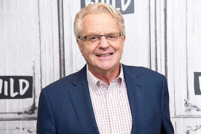 <p>Gary Gershoff/Getty</p> Jerry Springer in New York City in September 2019.