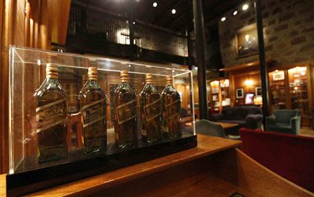 The museum room is seen at the Diageo Cardhu distillery in Scotland March 21, 2014. REUTERS/Russell Cheyne