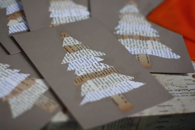 Repurposed Book Cards