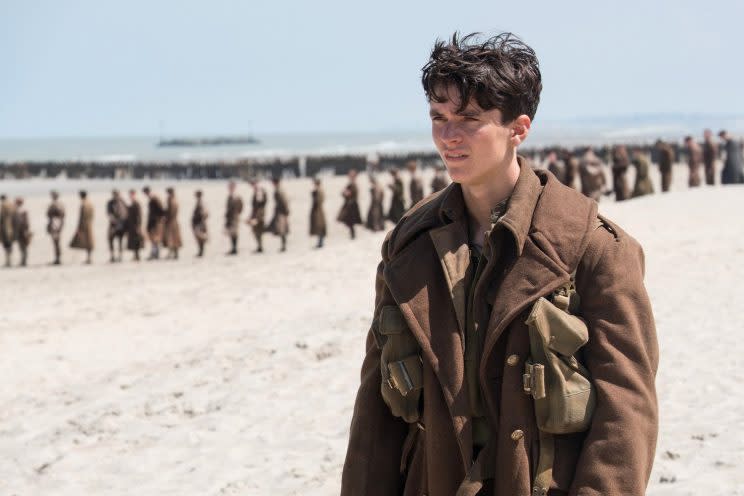 Fionn Whithead in 'Dunkirk'