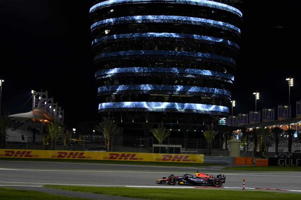Red Bull driver Max Verstappen of the Netherlands in action (AP)