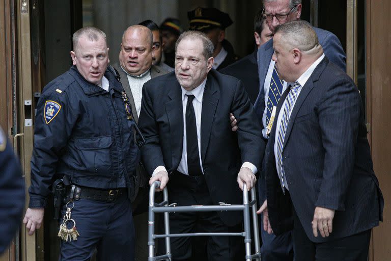 Weinstein durante el juicio en Nueva York