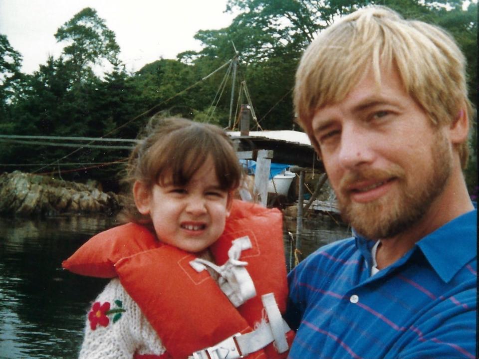 Ashley Randele and her father, Thomas, on a boat trip when Randele was a little girl.
