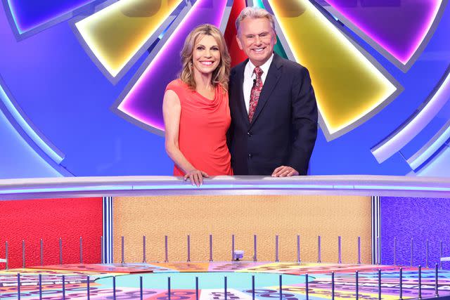 <p>Carol Kaelson/Quadra Productions, Inc./CBS</p> Vanna White and Pat Sajak for 'Wheel of Fortune'