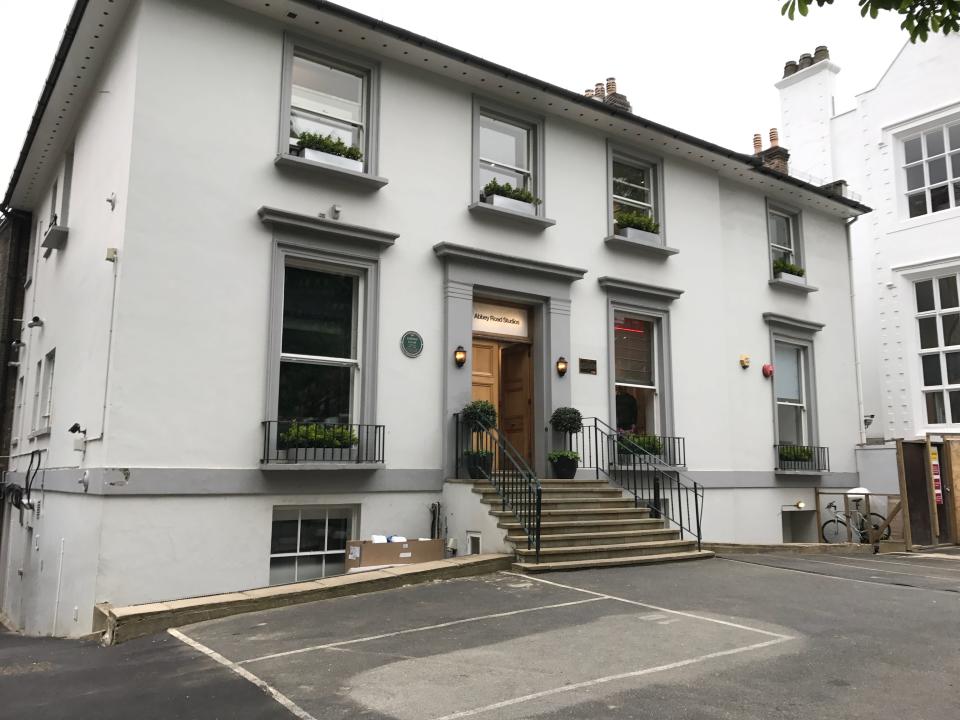 The entrance to Abbey Road Studios in London, where The Beatles recorded the majority of their songs. Mary McCartney's new documentary, "If These Walls Could Sing," traces the history of the 90-year-old recording studio.