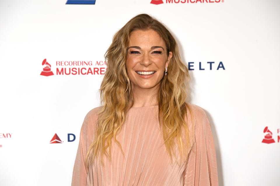 LOS ANGELES, CALIFORNIA - JANUARY 24: LeAnn Rimes attends MusiCares Person of the Year honoring Aerosmith at West Hall at Los Angeles Convention Center on January 24, 2020 in Los Angeles, California. (Photo by Jeff Kravitz/FilmMagic)