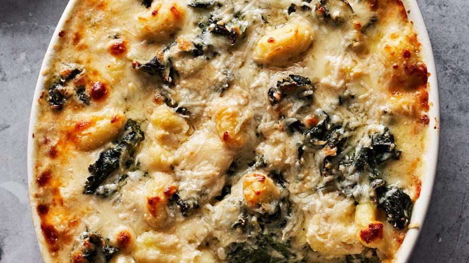 creamy kale gnocchi bake