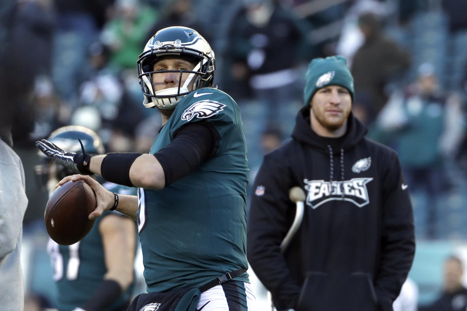 Can Nick Foles finish what the injured Carson Wentz started? (AP)