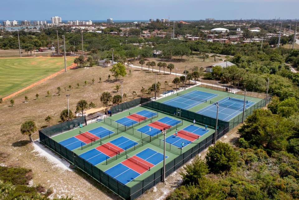 Tequesta Park features six pickleball courts and two tennis courts.