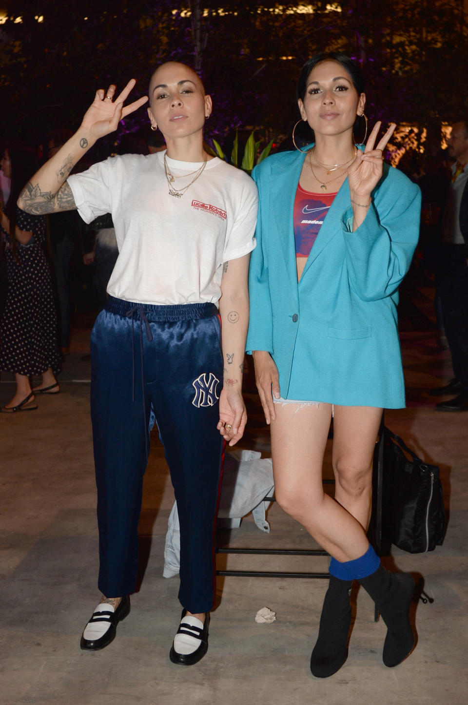 Nina Sky DJing at the MoMa in New York City