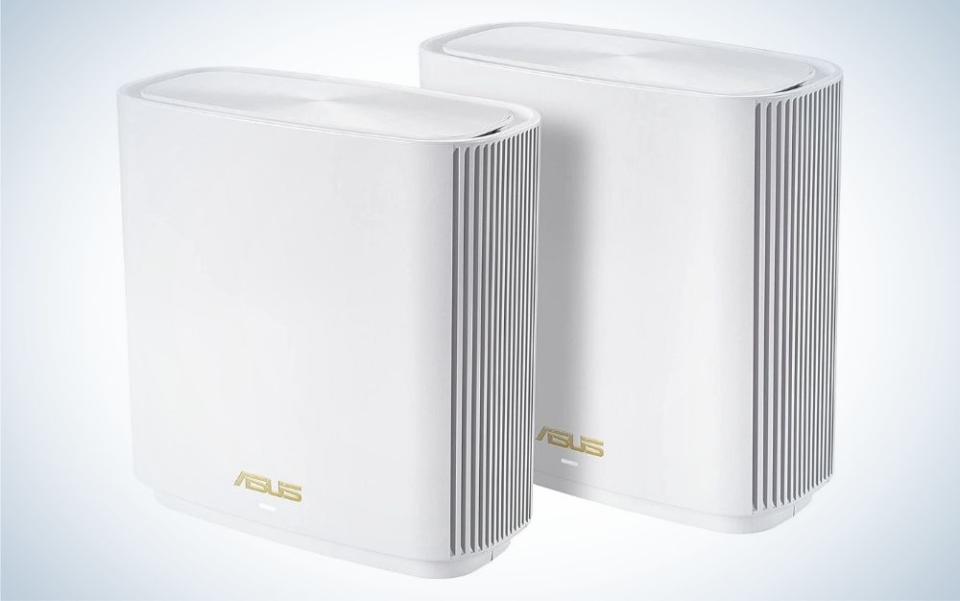 The ASUS ZenWiFi ET8 is our pick for the best mesh WiFi system for larger homes.