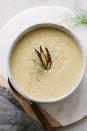 <p>There’s nothing quite like a warm, velvety potato soup, but this one takes it a step further, adding a touch of sweet flavor with fennel. </p><p><a class="link " href="https://simple-veganista.com/roasted-fennel-potato-soup/" rel="nofollow noopener" target="_blank" data-ylk="slk:GET THE RECIPE;elm:context_link;itc:0">GET THE RECIPE</a></p><p><em>Per serving: 277 calories, 5.4 g fat (0.7 g saturated), 52.7 g carbs, 8 g sugar, 169 mg sodium, 9 g fiber, 7 g protein</em></p>