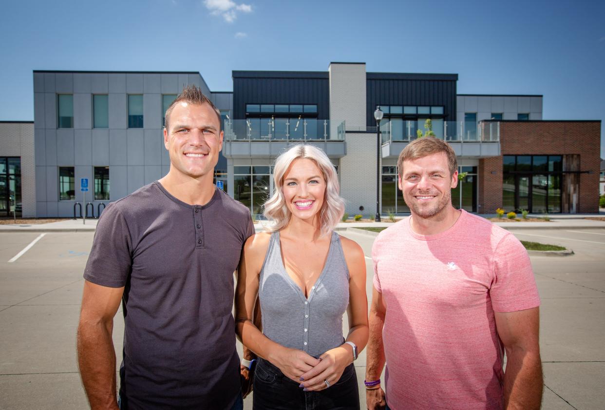 Dan Jennings, his wife Courtney Jennings, and Nate Yoho plan to open Pure Sweat Spa in Grimes.