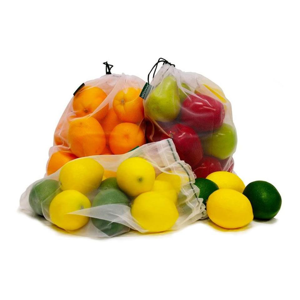 5) Reusable Mesh Produce Bags (Set of 9)