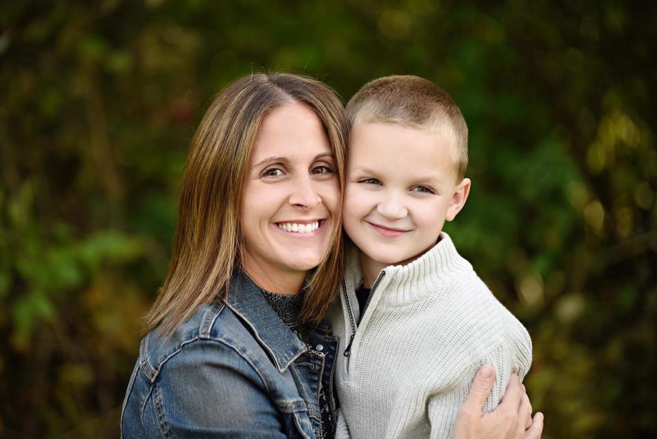 "What does Autism look like? It's this sweet little boy. We have so many struggles, but nothing brightens my day more than hearing his belly laugh when he's playing with his puppy or getting tickled by mom or dad or when his big brother chases him. I often think what my life would be like with two typical developing children. As dreamy as that sounds, without Patrick I would be a horribly judgmental person. I would think that my 'perfect' children were the result of all the perfect parenting decisions I had made. Patrick has taught me patience, understanding, acceptance and unconditional love that I would never really know without living with autism in our lives every single day."