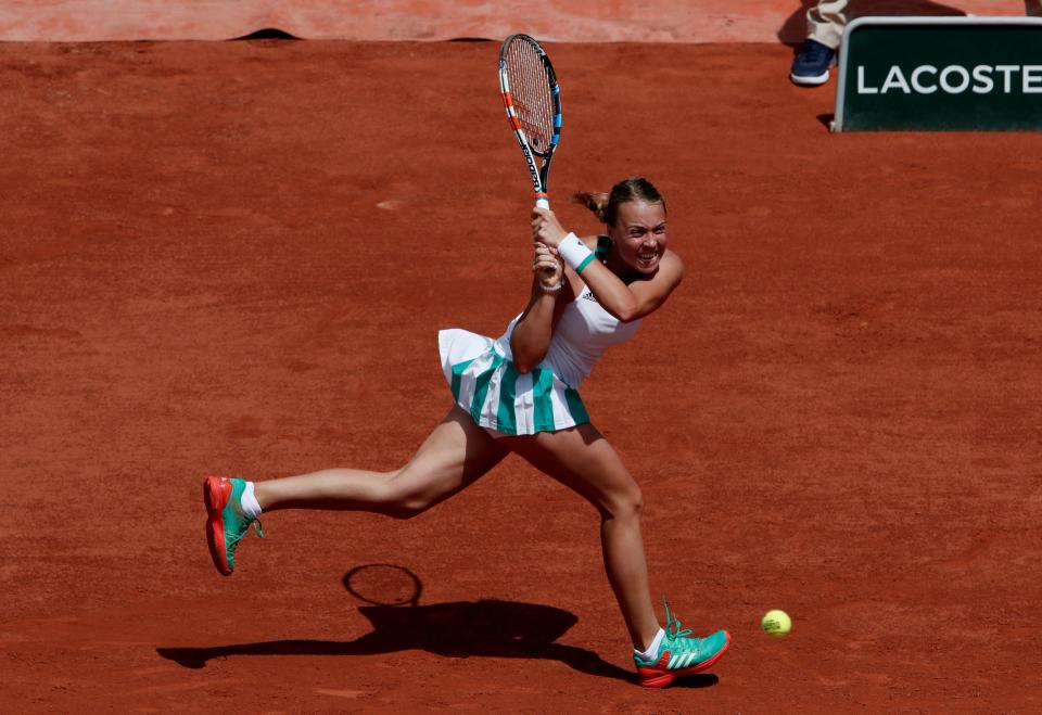 Anett Kontaveit at the French Open.