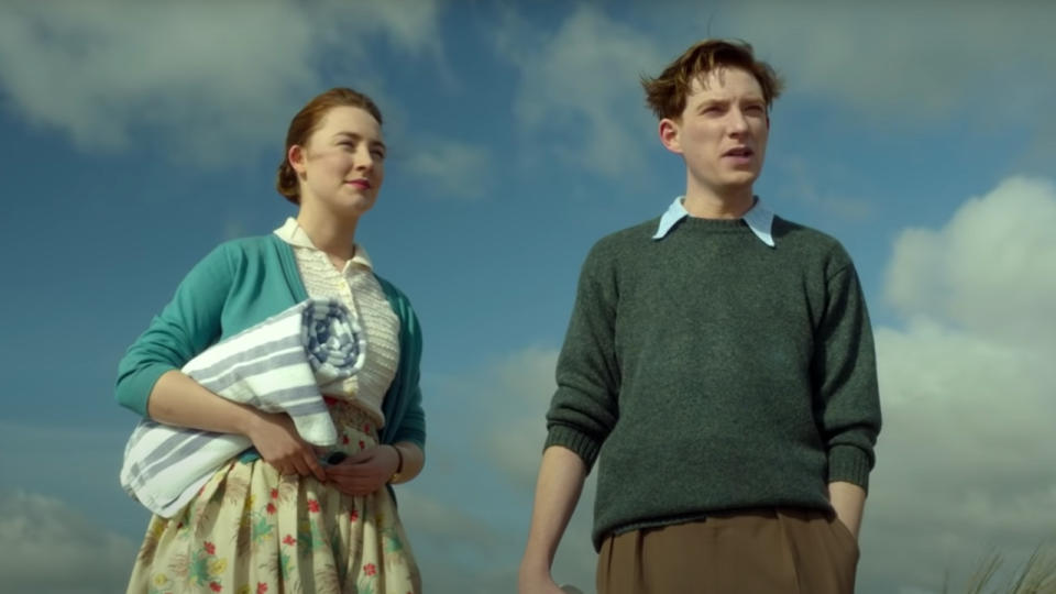 Saoirse Ronan and Domhnall Gleeson in Brooklyn