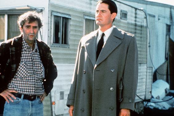 Harry Dean Stanton and Kyle MacLachlan in ‘Fire Walk With Me’ (1992) (Lynch-Frost/Kobal/REX)