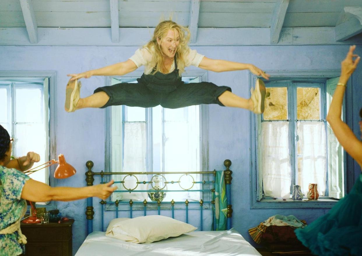 Fotograma de la película _Mamma Mia!_, interpretada por Meryl Streep. <a href="https://www.filmaffinity.com/es/filmimages.php?movie_id=336014" rel="nofollow noopener" target="_blank" data-ylk="slk:FilmAffinity;elm:context_link;itc:0;sec:content-canvas" class="link ">FilmAffinity</a>