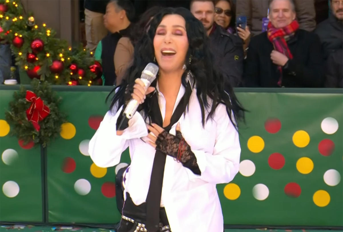 Cher Performs New Christmas Single at 2023 Macy’s Thanksgiving Day Parade