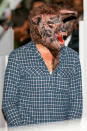 <p>The Oscar winner must have been howling at the moon in his werewolf mask. (Photo: AKM-GSI) </p>