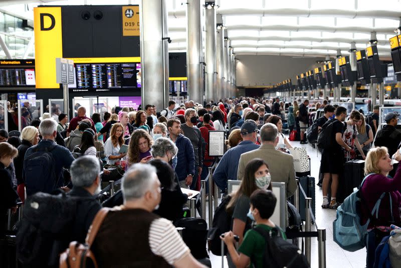 FILE PHOTO: Terminal 2 at Heathrow Airport in London, Britain