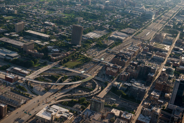 The Dwight D. Eisenhower Expressway in Chicago.