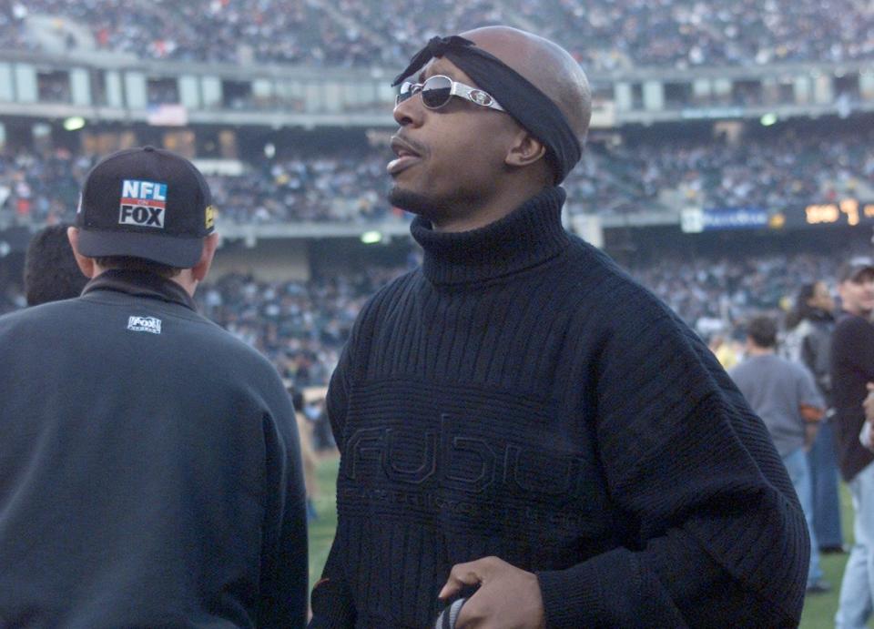 MC Hammer’s ode to Raider Nation was a celebration ahead of potentially the team’s last game in Oakland. (Getty)