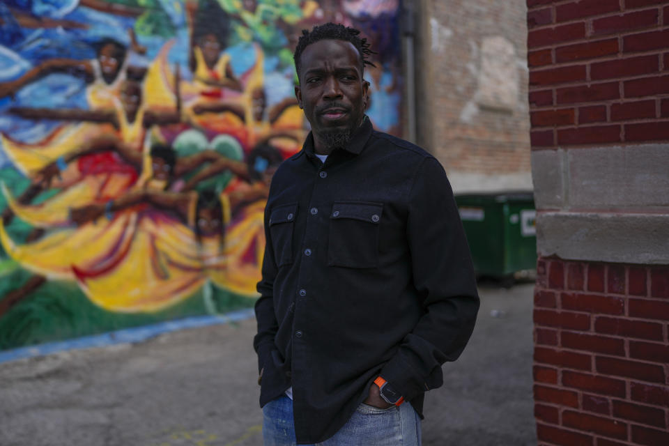 Richard Wallace, founder and director of Equity and Transformation, poses for a portrait at the Westside Justice Center, Friday, March 29, 2024, in Chicago. (AP Photo/Erin Hooley)