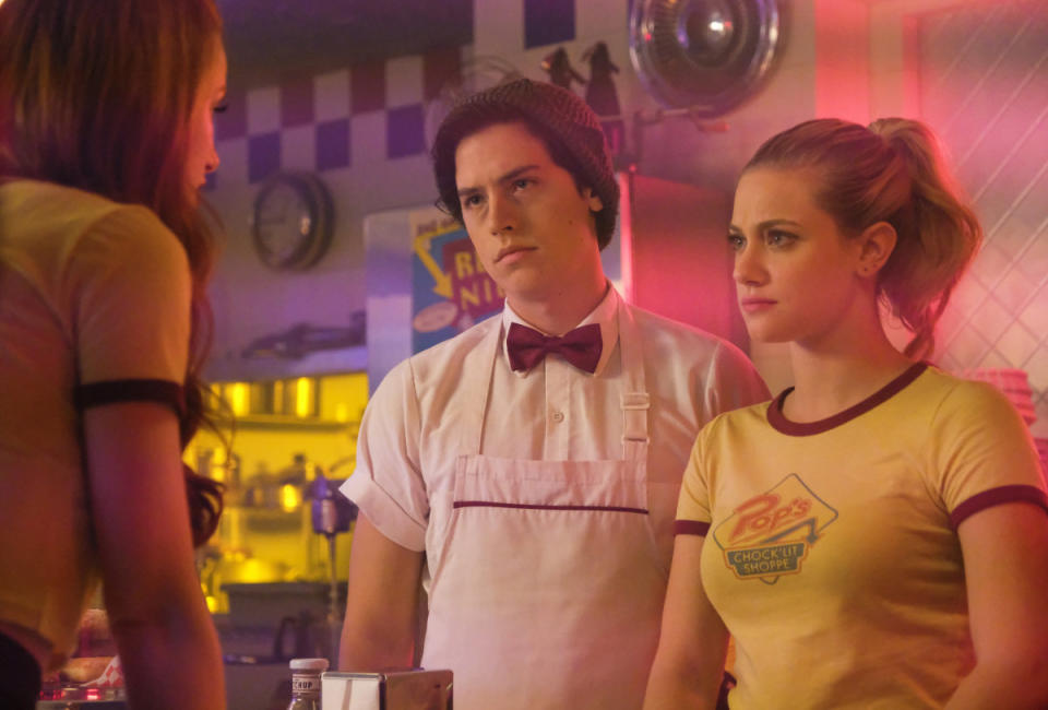 Lili Reinhart and Cole Sprouse in "Riverdale." (Photo: The CW)