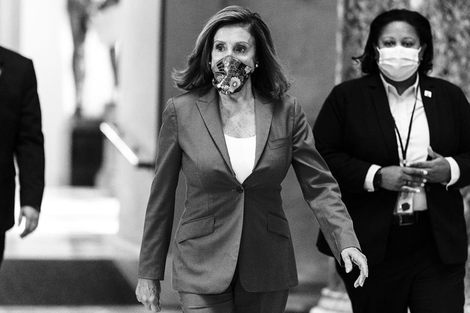 House Speaker Nancy Pelosi walks to her office, Sept. 14, 2020, on Capitol Hill.