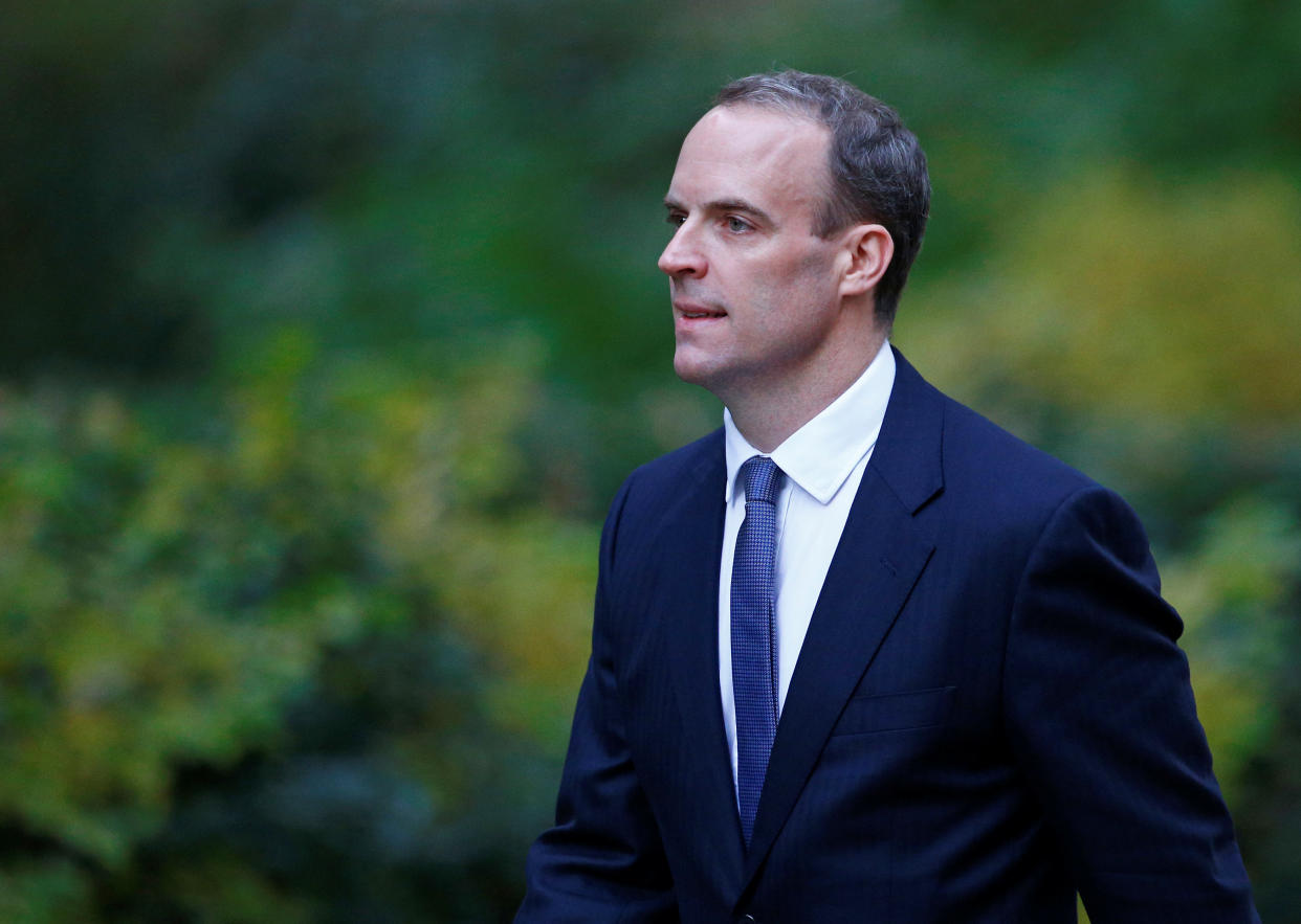 Brexit secretary Dominic Raab’s position on the Irish backstop has caused fresh concerns over the chances of a deal (Reuters)