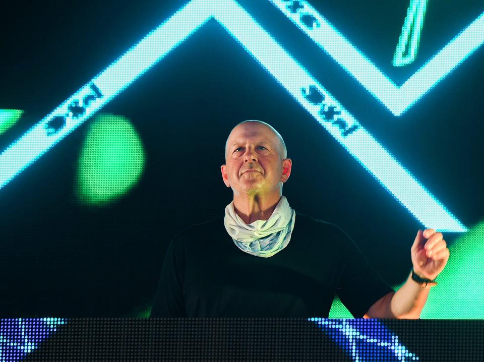 An image of David Solomon at the DJ booth