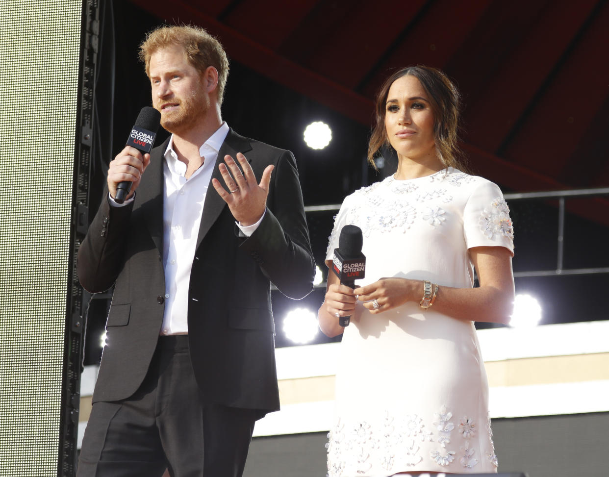 Prinz Harry und Herzogin Kate während des Global Citizen Live 2021 in New York City. (Bild: John Lamparski/Getty Images,)