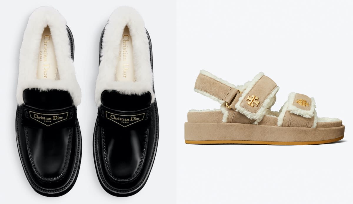 2024 S Fluffiest Shearling Shoes Ugg Dior Tory Burch More   9e75692c4e002dc4061b5d00ccd59d35