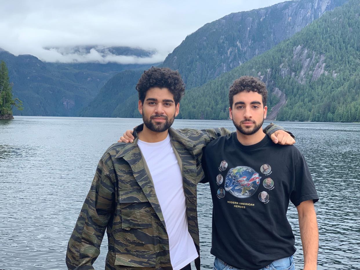 Benjamin Harouni (left) and his brother Jake Harouni (right)