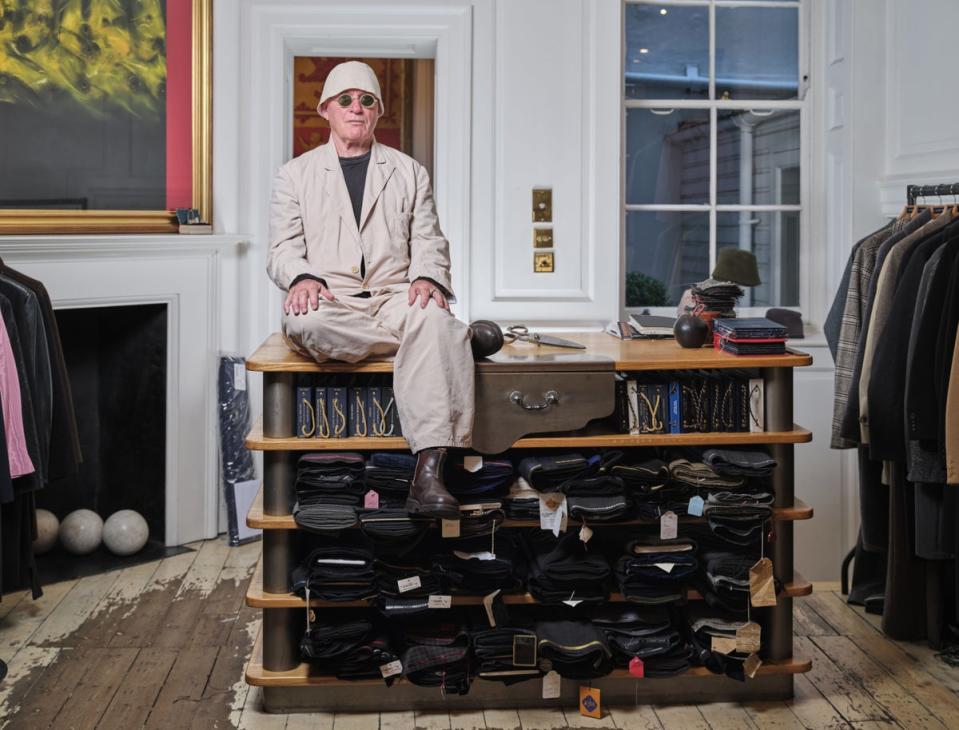 John Pearse takes a seat in his renowned Meard Street shop (Matt Writtle)