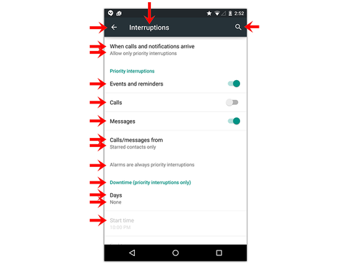 Android Lollipop Settings screen