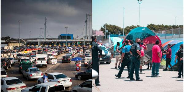 Llaman a manifestarse para remover a migrantes de garita Tijuana- San Diego